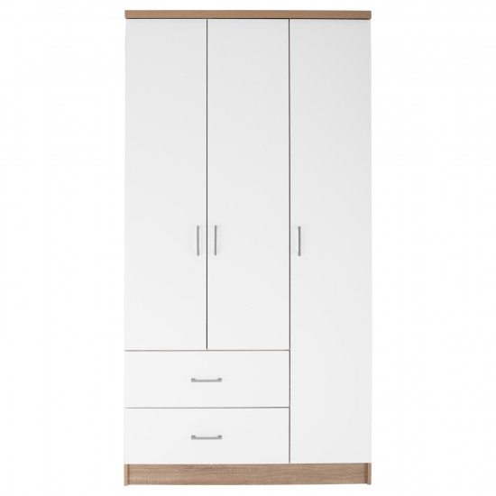 ΝΤΟΥΛΑΠΑ 3ΦΥΛΛΗ ME 2 ΣΥΡΤΑΡΙΑ  SONAMA - ΛΕΥΚO 89x42,5x181 εκ.