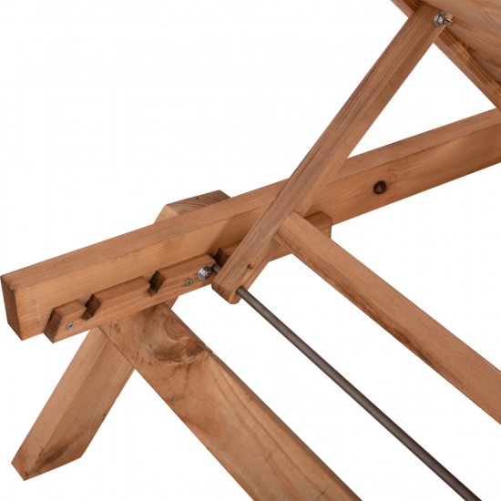 ΞΑΠΛΩΣΤΡΑ ΕΠΑΓΓΕΛΜΑΤΙΚΗ JULES ΦΥΣΙΚΗ ΑΠΟ ΞΥΛΟ ΕΛΑΤΗΣ 73x194x84,5Υ εκ.