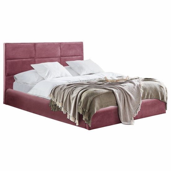 ΚΡΕΒΑΤΙ BRILEY ΒΕΛΟΥΔΟ ΣΑΠΙΟ ΜΗΛΟ ΜΕ ΑΠΟΘΗΚΕΥΤΙΚΟ ΧΩΡΟ 160x200 εκ.