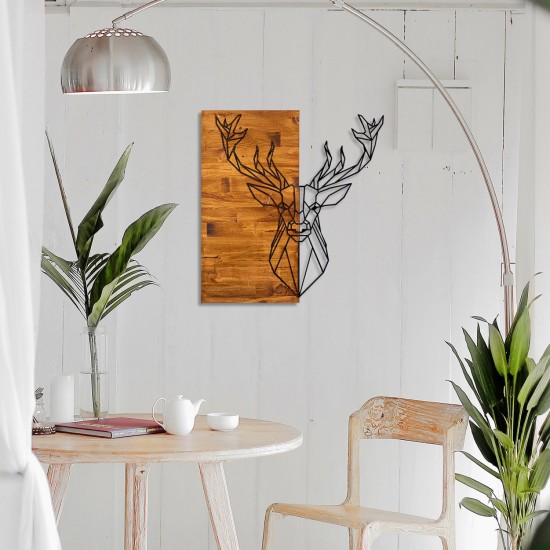 ΔΙΑΚΟΣΜΗΤΙΚΟ ΤΟΙΧΟΥ ΞΥΛΙΝΟ ΜΕ ΜΕΤΑΛΛΙΚO ΤΑΡΑΝΔΟ 56Χ3Χ58