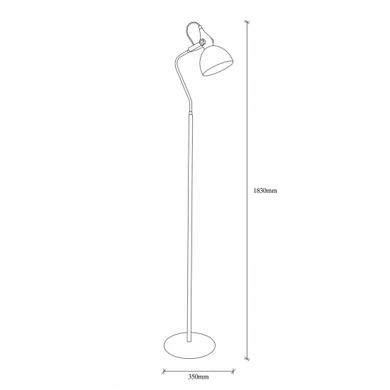 ΦΩΤΙΣΤΙΚΟ ΔΑΠΕΔΟΥ ΜΕΤΑΛΛΙΚΟ ΜΑΥΡΟ  35x30x183 εκ.-ΦΩΤΙΣΤΙΚΟ ΔΑΠΕΔΟΥ-