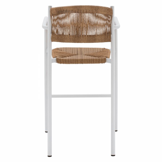 ΣΚΑΜΠΟ ΑΛΟΥΜΙΝΙΟΥ ΛΕΥΚΟ ΜΕ ΣΧΟΙΝΙ ΡΕ ΜΠΕΖ  55,5x58x107 εκ.-ΣΚΑΜΠΟ ΜΠΑΡ-ΣΚΑΜΠΟ-