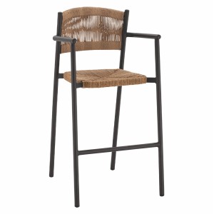 ΣΚΑΜΠΟ BAR ΑΛΟΥΜΙΝΙΟΥ ΑΝΘΡΑΚΙ ΜΕ ΣΧΟΙΝΙ PΕ ΜΠΕΖ  55,5x58x107 εκ.