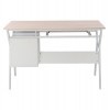ΓΡΑΦΕΙΟ SONAMA ΜΕ ΛΕΥΚΟ ΣΚΕΛΕΤΟ  120X60X76εκ.-ΓΡΑΦΕΙΟ-ΜΕΤΑΛΛΟ-ΜΕΛΑΜΙΝΗ-ΛΕΥΚΟ SONOMA-