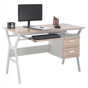 ΓΡΑΦΕΙΟ SONAMA ΜΕ ΛΕΥΚΟ ΣΚΕΛΕΤΟ  120X60X76εκ.