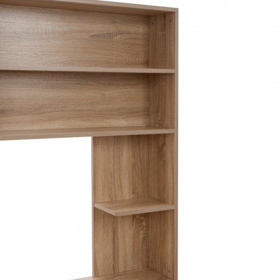 ΓΡΑΦΕΙΟ ΜΕ ΒΙΒΛΙΟΘΗΚΗ-ΡΑΦΙΕΡΑ STATUS  SONAMA 120X55X182-ΓΡΑΦΕΙΟ ΒΙΒΛΙΟΘΗΚΗ-