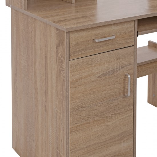 ΓΡΑΦΕΙΟ ΜΕ ΒΙΒΛΙΟΘΗΚΗ-ΡΑΦΙΕΡΑ STATUS  SONAMA 120X55X182-ΓΡΑΦΕΙΟ ΒΙΒΛΙΟΘΗΚΗ-