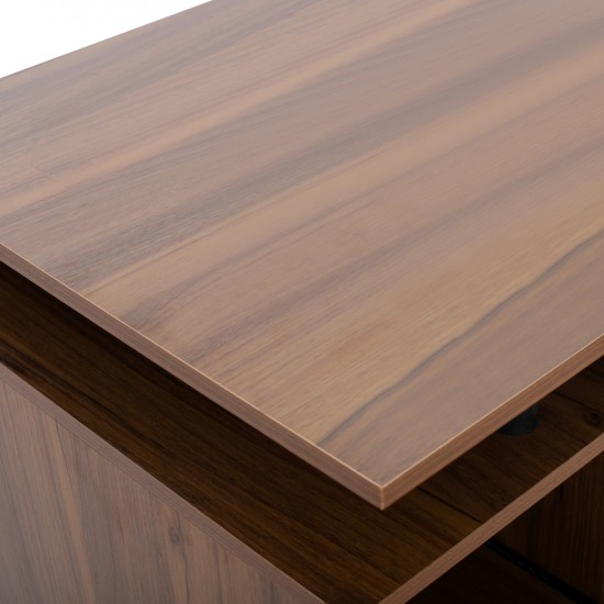 ΓΡΑΦΕΙΟ ΜΕΛΑΜΙΝΗΣ STATUS  WALNUT 120Χ55Χ76 εκ.-γραφειο-ΚΑΡΥΔΙ ΓΡΑΦΕΙΟ-