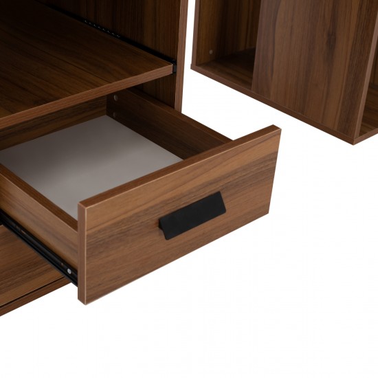 ΓΡΑΦΕΙΟ ΜΕΛΑΜΙΝΗΣ STATUS  WALNUT 120Χ55Χ76 εκ.-γραφειο-ΚΑΡΥΔΙ ΓΡΑΦΕΙΟ-