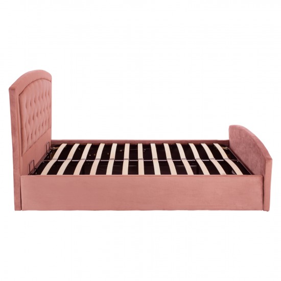 ΚΡΕΒΑΤΙ ODELIA ΒΕΛΟΥΔΟ ΣΑΠΙΟ ΜΗΛΟ ΜΕ ΑΠΟΘΗΚΕΥΤΙΚΟ ΧΩΡΟ  185x212x113 εκ.-ΒΕΛΟΥΔΙΝΟ ΚΡΕΒΑΤΙ-ΚΡΕΒΑΤΙ ΜΕ ΑΠΟΘΗΚΕΥΤΙΚΟ ΧΩΡΟ-