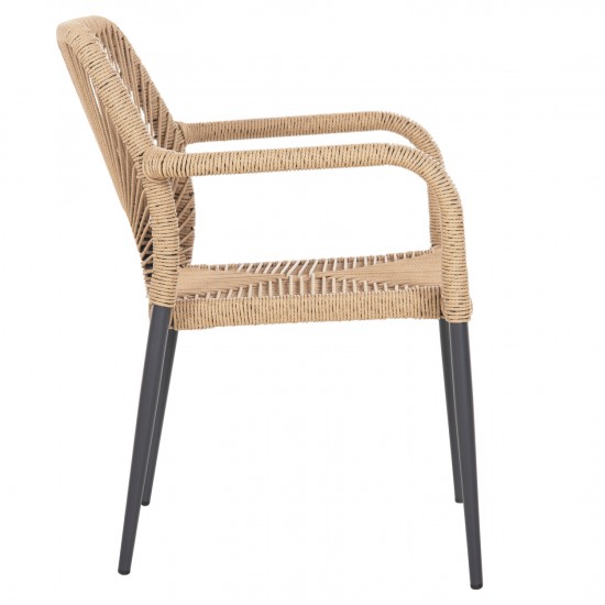 ΠΟΛΥΘΡΟΝΑ ΑΛΟΥΜΙΝΙΟΥ ΓΚΡΙ ΜΕ ΠΛΕΞΗ RATTAN 57Χ63Χ82εκ.-ΠΟΛΥΘΡΟΝΑ ΕΞΩΤΕΡΙΚΟΥ ΧΩΡΟΥ-ΠΟΛΥΘΡΟΝΑ ΑΛΟΥΜΙΝΙΟΥ ΜΕ ΣΧΟΙΝΙ-