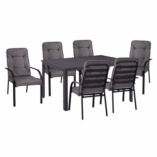 ΣΕΤ ΤΡΑΠΕΖΑΡΙΑΣ ΜΕΤΑΛΛΙΚΗ ΓΚΡΙ-ΣΕΤ ΤΡΑΠΕΖΑΡΙΑΣ-ΕΞΩΤΕΡΙΚΟΥ ΧΩΡΟΥ-ΜΕΤΑΛΛΟ-ΓΚΡΙ-