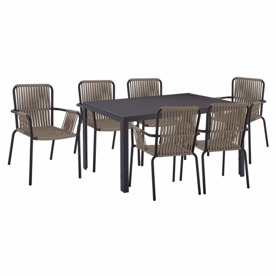 ΣΕΤ ΤΡΑΠΕΖΑΡΙΑΣ ΟΡΘΟΓΩΝΙΟ-ΣΕΤ ΤΡΑΠΕΖΑΡΙΑΣ-ΕΞΩΤΕΡΙΚΟΥ ΧΩΡΟΥ-ΜΕΤΑΛΛΟ ΑΛΟΥΜΙΝΙΟ-ΓΚΡΙ ΑΝΘΡΑΚΙ-