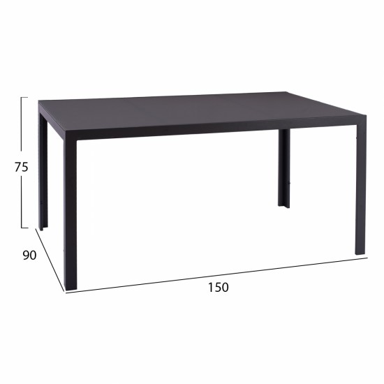 ΣΕΤ ΤΡΑΠΕΖΑΡΙΑΣ ΟΡΘΟΓΩΝΙΟ ΣΕ ΧΡΩΜΑ ΓΚΡΙ-ΣΕΤ ΤΡΑΠΕΖΑΡΙΑΣ-ΕΞΩΤΕΡΙΚΟΥ ΧΩΡΟΥ-ΜΕΤΑΛΛΟ ΑΛΟΥΜΙΝΙΟ-ΓΚΡΙ ΜΠΕΖ-