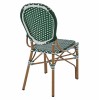 ΚΑΡΕΚΛΑ ΑΛΟΥΜΙΝΙΟΥ BAMBOO LOOK ΜΕ WICKER ΠΡΑΣΙΝΟ ΛΕΥΚΟ 47x55x98 εκ.-ΚΑΡΕΚΛΑ ΕΞΩΤΕΡΙΚΟΥ ΧΩΡΟΥ-WICKER-RATTAN-ΠΡΑΣΙΝΟ-ΑΛΟΥΜΙΝΙΟ-
