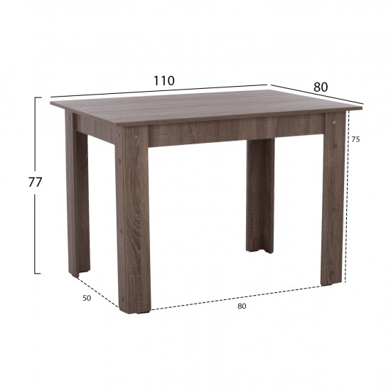 ΤΡΑΠΕΖΙ ΚΟΥΖΙΝΑΣ ΣΤΑΧΤΙ  110x80x77Υεκ.-ΤΡΑΠΕΖΙ ΚΟΥΖΙΝΑΣ-ΜΕΛΑΜΙΝΗ-ΣΤΑΧΤΙ-ΓΚΡΙ-ΤΡΑΠΕΖΙ-