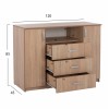 ΜΠΟΥΦΕΣ ΜΕ 2 ΝΤΟΥΛΑΠΙΑ Κ 3 ΣΥΡΤΑΡΙΑ SONAMA OAK  120X45X85Yεκ.-ΜΠΟΥΦΕΣ-ΜΕΛΑΜΙΝΗ-SONOMAOAK-