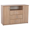 ΜΠΟΥΦΕΣ ΜΕ 2 ΝΤΟΥΛΑΠΙΑ Κ 3 ΣΥΡΤΑΡΙΑ SONAMA OAK  120X45X85Yεκ.-ΜΠΟΥΦΕΣ-ΜΕΛΑΜΙΝΗ-SONOMAOAK-
