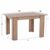 ΤΡΑΠΕΖΙ ΚΟΥΖΙΝΑΣ SONAMA OAK 140x80x77Υ εκ.