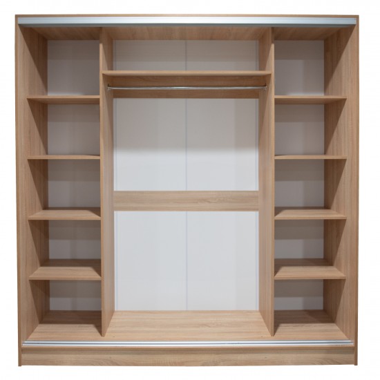 ΝΤΟΥΛΑΠΑ 3ΦΥΛΛΗ ΣΥΡΟΜΕΝΗ ΜΕ ΚΑΘΡΕΠΤΗ SONAMA OAK   200X60X210Υεκ-ΝΤΟΥΛΑΠΑ-ΣΥΡΟΜΕΝΗ ΝΤΟΥΛΑΠΑ-ΜΕΛΑΜΙΝΗ-SONOMA OAK-