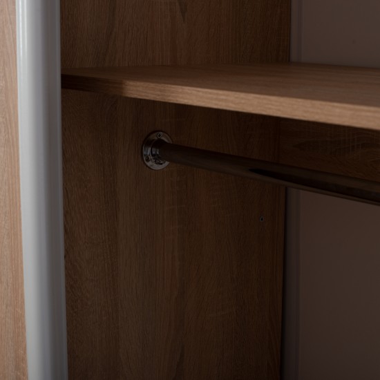 ΝΤΟΥΛΑΠΑ 3ΦΥΛΛΗ ΣΥΡΟΜΕΝΗ ΜΕ ΚΑΘΡΕΠΤΗ SONAMA OAK   200X60X210Υεκ-ΝΤΟΥΛΑΠΑ-ΣΥΡΟΜΕΝΗ ΝΤΟΥΛΑΠΑ-ΜΕΛΑΜΙΝΗ-SONOMA OAK-