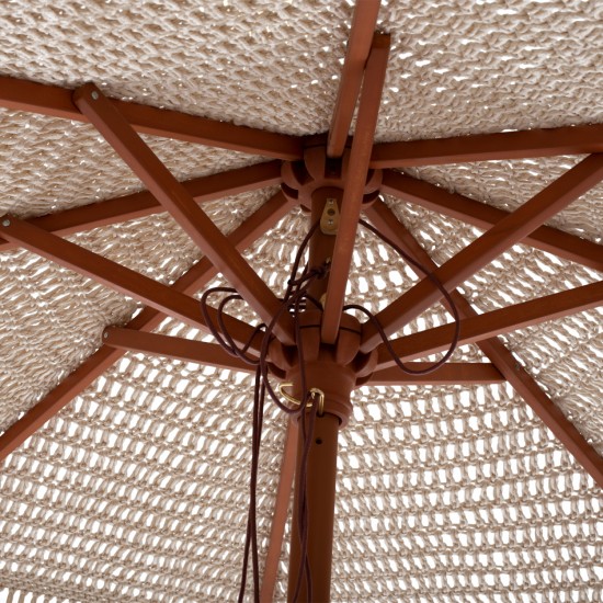 ΟΜΠΡΕΛΑ ΕΠΑΓΓΕΛΜΑΤΙΚΗ ΜΑΚΡΑΜΕ ΧΕΙΡΟΠΟΙΗΤΗ ΜΠΕΖ ΞΥΛΙΝΟΣ ΣΚΕΛΕΤΟ Φ2.3X2.50Υm