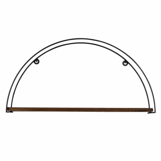 ΡΑΦΙ ΤΟΙΧΟΥ ΑΠΟ ΞΥΛΟ ΕΛΑΤΟΥ ΚΑΙ ΜΑΥΡΟ ΜΕΤΑΛΛΟ  60x15x30Υ εκ.-ΡΑΦΙ-ΞΥΛΟ ΕΛΑΤΟΥ-ΜΕΤΑΛΛΟ-ΜΑΥΡΟ-ΚΑΡΥΔΙ-