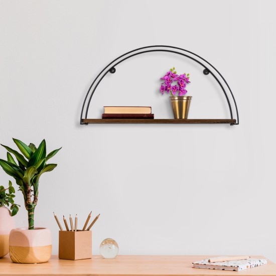 ΡΑΦΙ ΤΟΙΧΟΥ ΑΠΟ ΞΥΛΟ ΕΛΑΤΟΥ ΚΑΙ ΜΑΥΡΟ ΜΕΤΑΛΛΟ  60x15x30Υ εκ.-ΡΑΦΙ-ΞΥΛΟ ΕΛΑΤΟΥ-ΜΕΤΑΛΛΟ-ΜΑΥΡΟ-ΚΑΡΥΔΙ-