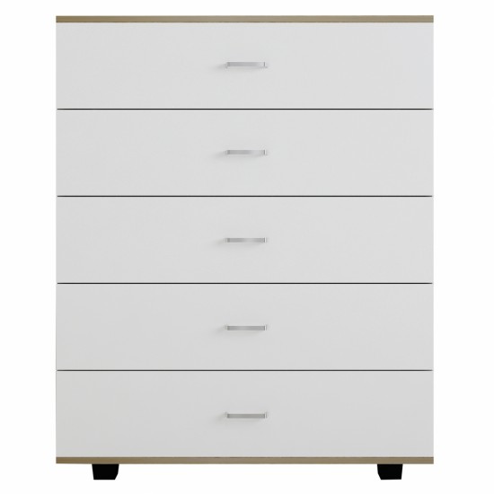 ΣΥΡΤΑΡΙΕΡΑ ΜΕΛΑΜΙΝΗΣ ME 5 ΣΥΡΤΑΡΙΑ SONAMA-ΓΚΡΙ 80Χ40Χ100 εκ.