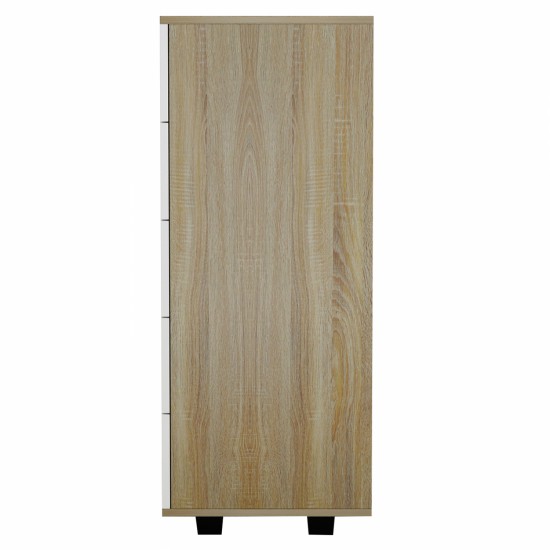 ΣΥΡΤΑΡΙΕΡΑ ΜΕΛΑΜΙΝΗΣ ME 5 ΣΥΡΤΑΡΙΑ SONAMA-ΓΚΡΙ 80Χ40Χ100 εκ.