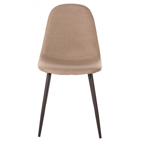 ΚΑΡΕΚΛΑ LEONARDO ΥΦΑΣΜΑ ΜΠΕΖ ΚΑΙ ΜΕΤΑΛΛΙΚΑ ΠΟΔΙΑ 45Χ47Χ87 εκ.-ΚΑΡΕΚΛΑ-ΥΦΑΣΜΑ-ΜΕΤΑΛΛΟ-ΜΠΕΖ-ΦΥΣΙΚΟ-4 ΤΕΜΑΧΙΑ-