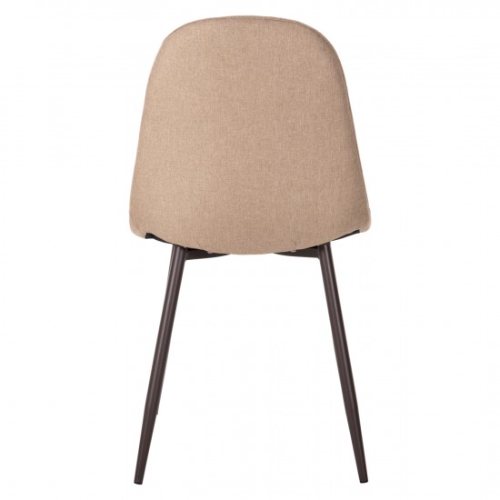 ΚΑΡΕΚΛΑ LEONARDO ΥΦΑΣΜΑ ΜΠΕΖ ΚΑΙ ΜΕΤΑΛΛΙΚΑ ΠΟΔΙΑ 45Χ47Χ87 εκ.-ΚΑΡΕΚΛΑ-ΥΦΑΣΜΑ-ΜΕΤΑΛΛΟ-ΜΠΕΖ-ΦΥΣΙΚΟ-4 ΤΕΜΑΧΙΑ-