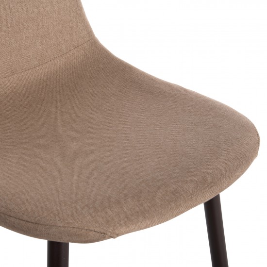 ΚΑΡΕΚΛΑ LEONARDO ΥΦΑΣΜΑ ΜΠΕΖ ΚΑΙ ΜΕΤΑΛΛΙΚΑ ΠΟΔΙΑ 45Χ47Χ87 εκ.-ΚΑΡΕΚΛΑ-ΥΦΑΣΜΑ-ΜΕΤΑΛΛΟ-ΜΠΕΖ-ΦΥΣΙΚΟ-4 ΤΕΜΑΧΙΑ-