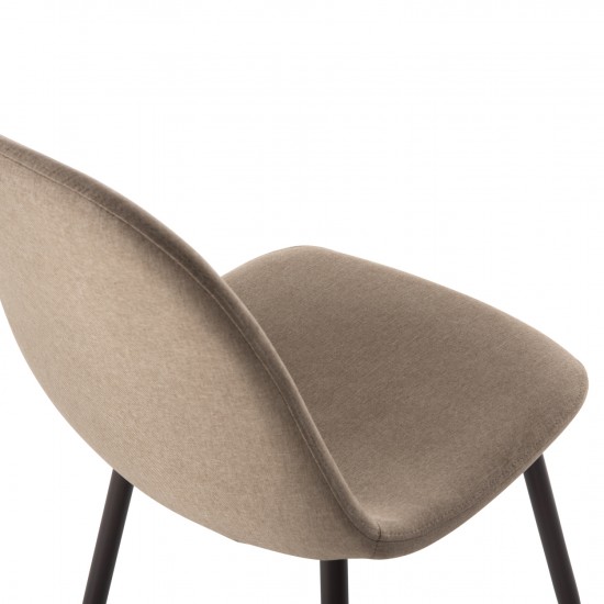 ΚΑΡΕΚΛΑ LEONARDO ΥΦΑΣΜΑ ΜΠΕΖ ΚΑΙ ΜΕΤΑΛΛΙΚΑ ΠΟΔΙΑ 45Χ47Χ87 εκ.-ΚΑΡΕΚΛΑ-ΥΦΑΣΜΑ-ΜΕΤΑΛΛΟ-ΜΠΕΖ-ΦΥΣΙΚΟ-4 ΤΕΜΑΧΙΑ-