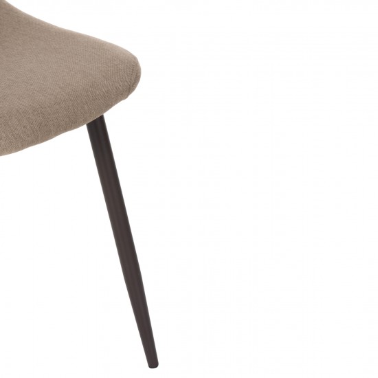 ΚΑΡΕΚΛΑ LEONARDO ΥΦΑΣΜΑ ΜΠΕΖ ΚΑΙ ΜΕΤΑΛΛΙΚΑ ΠΟΔΙΑ 45Χ47Χ87 εκ.-ΚΑΡΕΚΛΑ-ΥΦΑΣΜΑ-ΜΕΤΑΛΛΟ-ΜΠΕΖ-ΦΥΣΙΚΟ-4 ΤΕΜΑΧΙΑ-