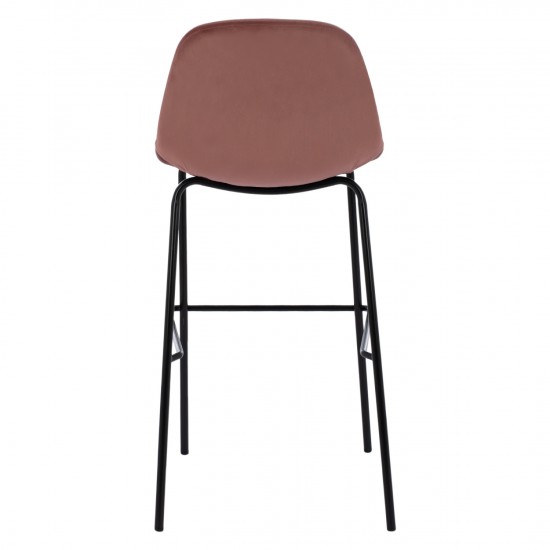 ΣΚΑΜΠΟ VINCENT ΒΕΛΟΥΔΟ ΣΑΠΙΟ ΜΗΛΟ ΚΑΙ ΜΕΤΑΛΛΙΚΟ ΣΚΕΛΕΤΟ  56,5Χ47Χ106 εκ.-ΣΚΑΜΠΟ-ΜΕΤΑΛΛΟ-ΒΕΛΟΥΔΟ-ΜΑΥΡΟ-ΣΑΠΙΟ ΜΗΛΟ-4 ΤΕΜΑΧΙΑ-