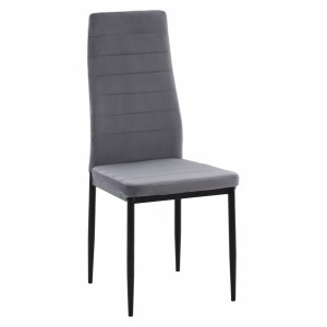 ΚΑΡΕΚΛΑ ΜΕΤΑΛΛΙΚΗ LADY ΓΚΡΙ ΒΕΛΟΥΔΟ ME ΜΕΤΑΛΛΙΚΟ ΣΚΕΛΕΤΟ K/D