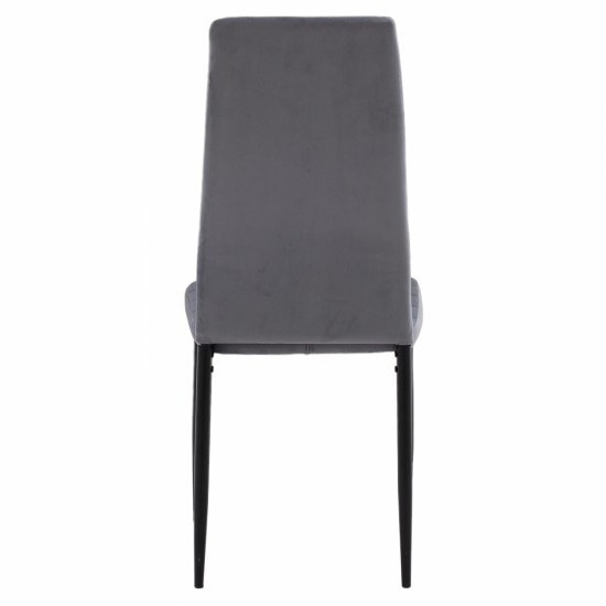 ΚΑΡΕΚΛΑ ΜΕΤΑΛΛΙΚΗ LADY ΓΚΡΙ ΒΕΛΟΥΔΟ ME ΜΕΤΑΛΛΙΚΟ ΣΚΕΛΕΤΟ K/D