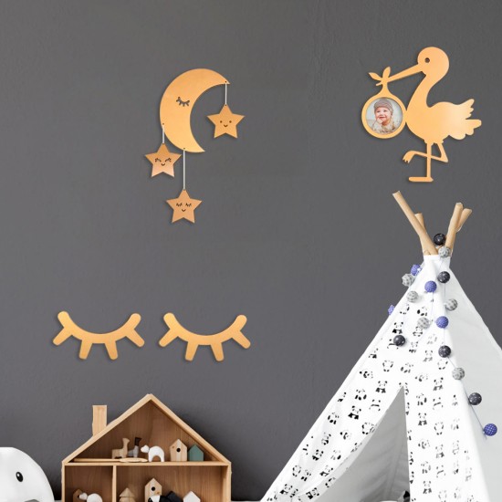 ΣΕΤ ΠΑΙΔΙΚΑ ΔΙΑΚΟΣΜΗΤΙΚΑ ΤΟΙΧΟΥ ΞΥΛΟ  50Χ35 εκ.