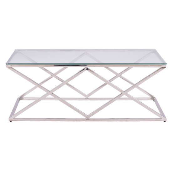 ΤΡΑΠΕΖΙ ΣΑΛΟΝΙΟΥ HOLLAND ΜΕ ΓΥΑΛΙ ΚΑΙ ΒΑΣΗ ΧΡΩΜΙΟΥ 120X60Χ45 EK.