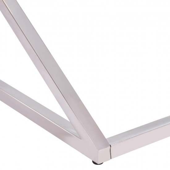 ΤΡΑΠΕΖΙ ΣΑΛΟΝΙΟΥ HOLLAND ΜΕ ΓΥΑΛΙ ΚΑΙ ΒΑΣΗ ΧΡΩΜΙΟΥ 120X60Χ45 EK.