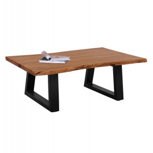 ΤΡΑΠΕΖΙ ΣΑΛΟΝΙΟΥ MONTANA 4εκ. ΠΑΧΟΣ ΜΑΣΙΦ ΞΥΛΟ ΑΚΑΚΙΑΣ ΦΥΣΙΚΟ  115x63x40Υ εκ.