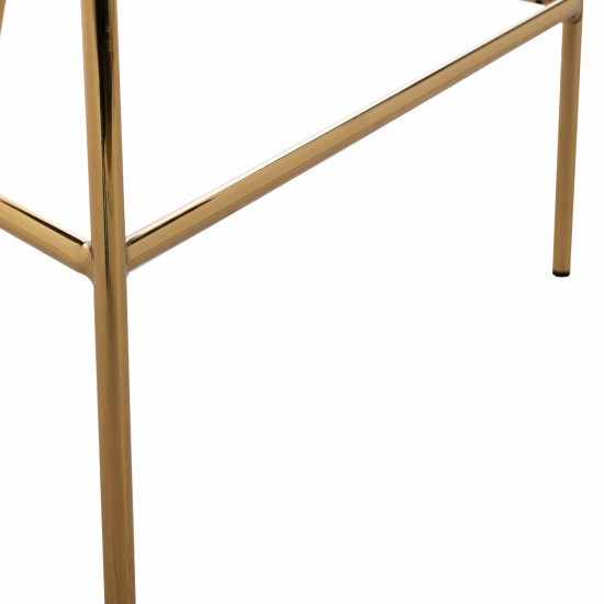 ΣΚΑΜΠΟ ΜΕΣΑΙΟΥ ΥΨΟΥΣ THEODORE ΒΕΛΟΥΔΟ ΣΑΠΙΟ ΜΗΛΟ ΕΠΙΧΡΥΣΟ ΣΚΕΛΕΤΟ 60x55x100Y εκ.