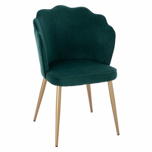 ΚΑΡΕΚΛΑ AVIE ΒΕΛΟΥΔΟ ΚΥΠΑΡΙΣΣΙ ΜΕ ΜΕΤΑΛΛΙΚΟ ΧΡΥΣΟ ΣΚΕΛΕΤΟ 48x48x85 εκ.