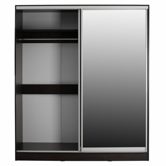 ΝΤΟΥΛΑΠΑ ΜΕΛΑΜΙΝΗΣ WENGE ΜΕ ΚΑΘΡΕΠΤΗ 180X60X210Υεκ.