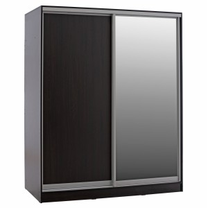 ΝΤΟΥΛΑΠΑ ΜΕΛΑΜΙΝΗΣ WENGE ΜΕ ΚΑΘΡΕΠΤΗ 180X60X210Υεκ.