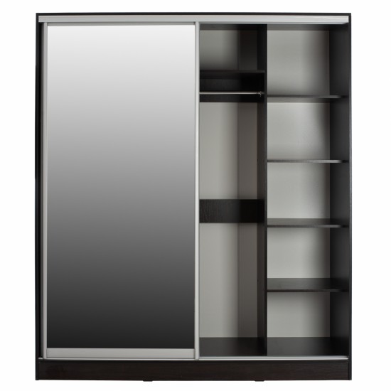 ΝΤΟΥΛΑΠΑ ΜΕΛΑΜΙΝΗΣ WENGE ΜΕ ΚΑΘΡΕΠΤΗ 180X60X210Υεκ.