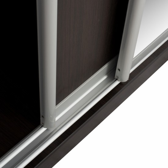 ΝΤΟΥΛΑΠΑ ΜΕΛΑΜΙΝΗΣ WENGE ΜΕ ΚΑΘΡΕΠΤΗ 180X60X210Υεκ.