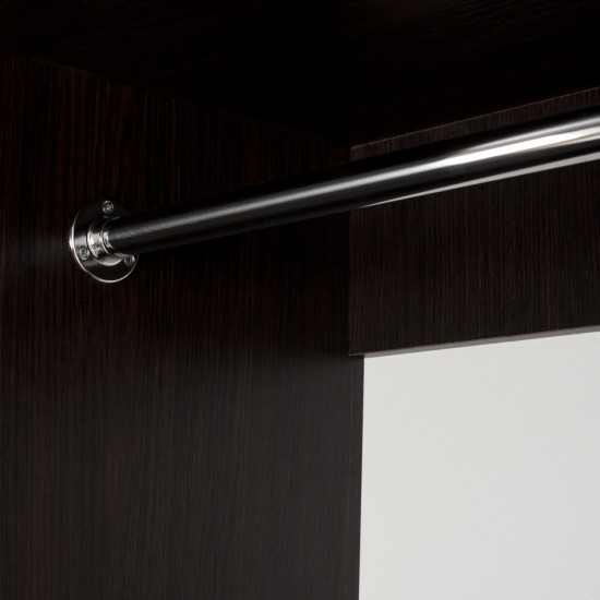 ΝΤΟΥΛΑΠΑ ΜΕΛΑΜΙΝΗΣ WENGE ΜΕ ΚΑΘΡΕΠΤΗ 180X60X210Υεκ.