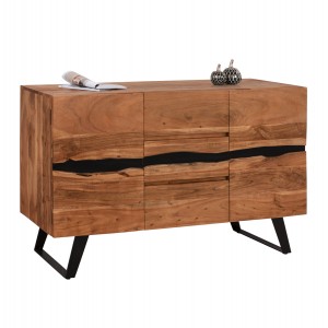 ΜΠΟΥΦΕΣ ΜΕ 3 ΣΥΡΤΑΡΙΑ ALICIA ΑΠΟ ΜΑΣΙΦ ΞΥΛΟ ΑΚΑΚΙΑΣ 148x44x86Υ εκ.